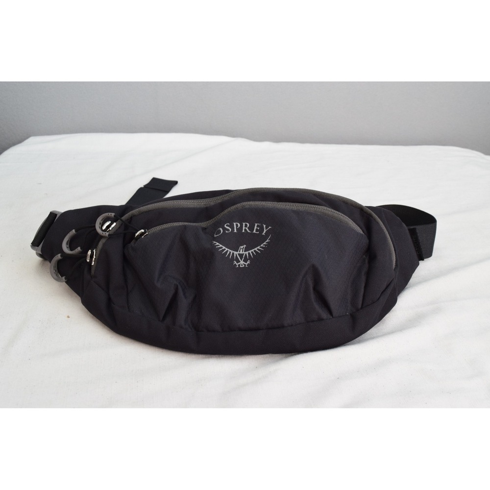 Osprey Daylite Waist Pack OS Black Hiking Travel Fanny Pack Bag Mens Utility